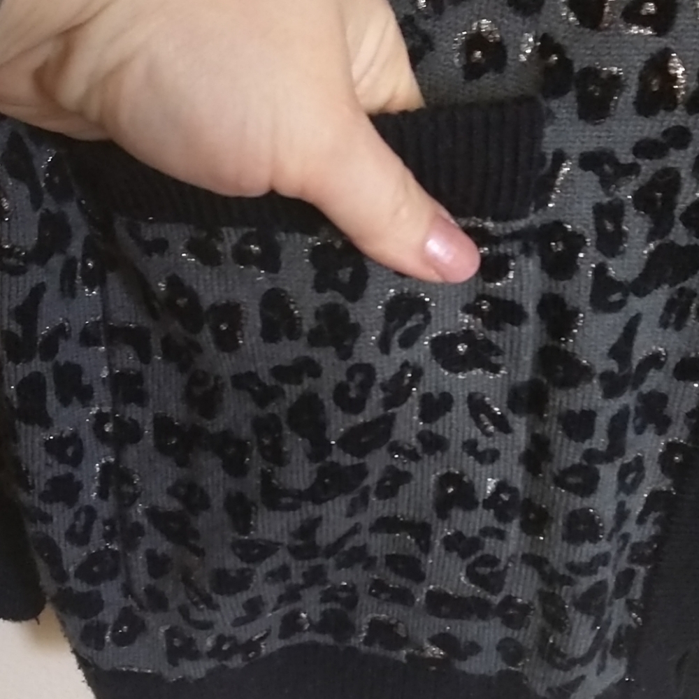 I ♡ Ronson buttoned-down cheetah print cardigan - Picture 5 of 5